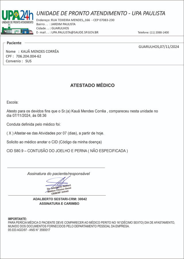 Atestado Particular